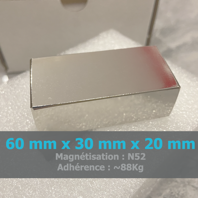 Vente aimants permanents rectangulaires - 123 Magnet