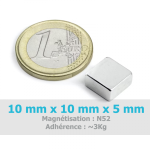 Aimant rectangulaire puissant N35, 10MM, 15MM, 20MM, 30MM de long, lot de  10 pièces